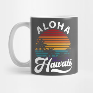 Aloha Hawaii T-Shirt Retro Vintage Sunset Mug